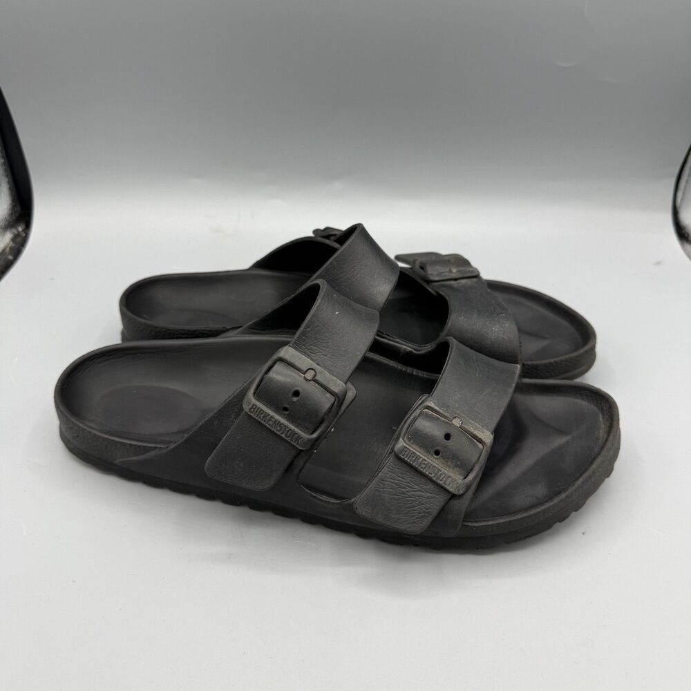 Birkenstock Arizona EVA Black Two-Strap Slide Sandals Size 9 Mens 11 WMNS